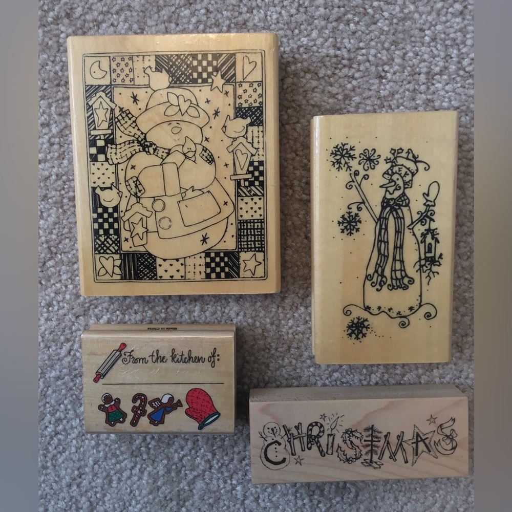 Christmas Stamps ~ 4pc Set